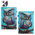Case for Samsung Galaxy Tab A7 Lite, with flap, owl