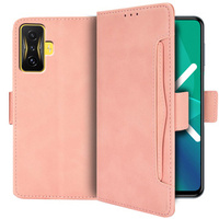 Flip case for Xiaomi Poco F4 GT, Card Slot, pink