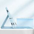 Case + keyboard Samsung Galaxy Tab S9 FE, Leather Pen Slot, light blue