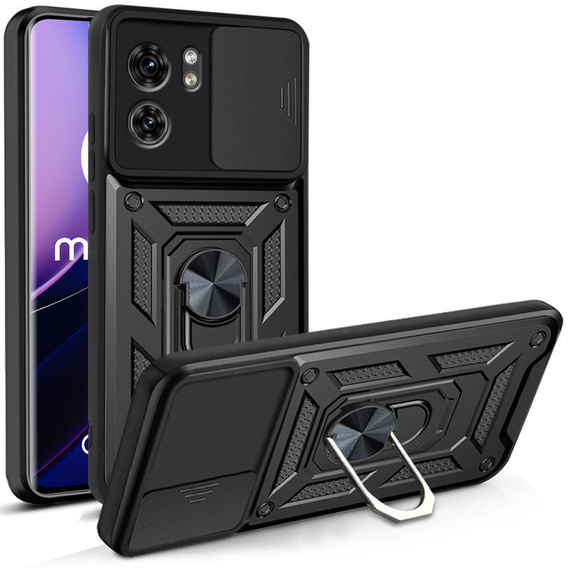 Case for Motorola Edge 40, CamShield Slide, black