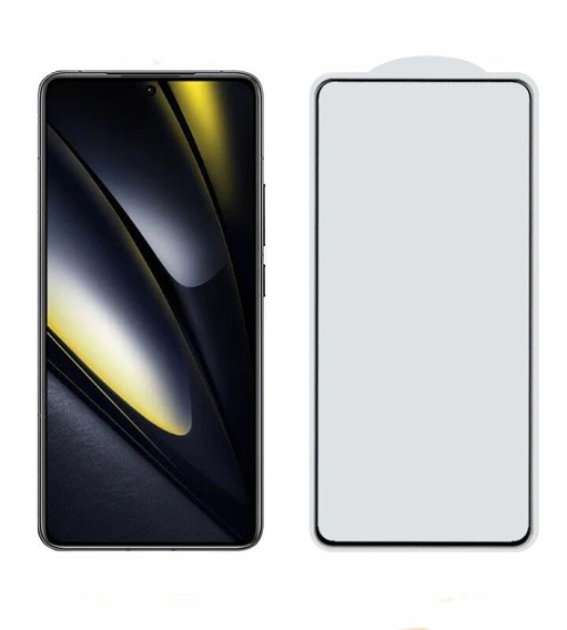 3D Tempered Glass for Xiaomi Poco F6, black frame
