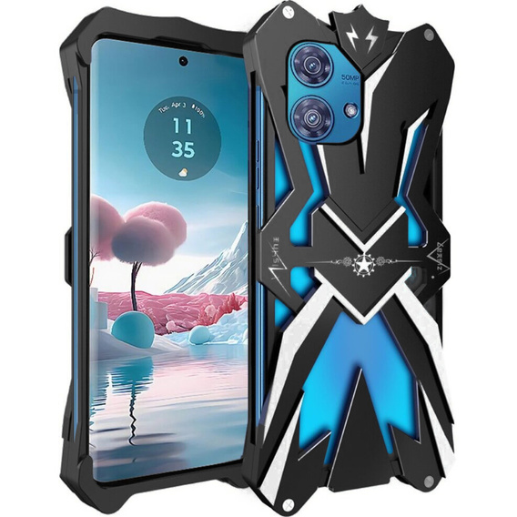 Armored case for Motorola Edge 40 Neo, Aluminum Alloy, black