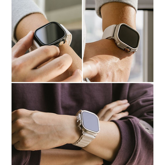 RINGKE case for Apple Watch 4/5/6/SE 40mm, Slim, 2-Pack, Clear/Black