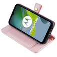 Flip case for Motorola Moto G54 5G, Wallet Zipper Pocket, pink