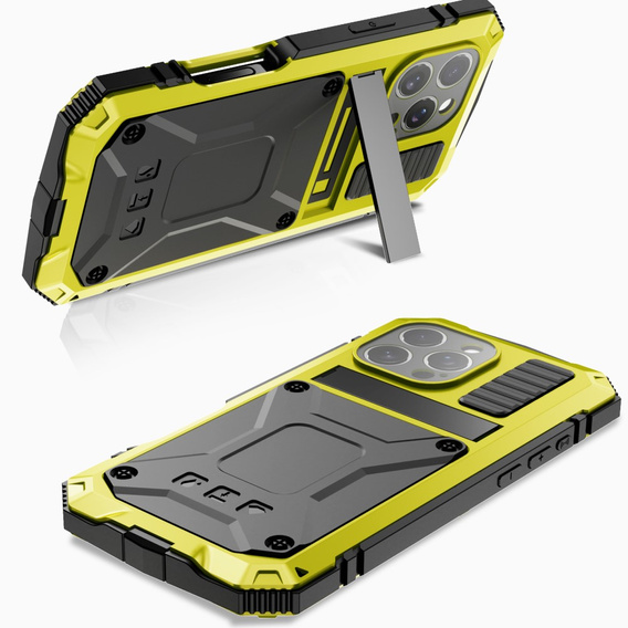 Armored case for iPhone 16 Pro, R-JUST, yellow
