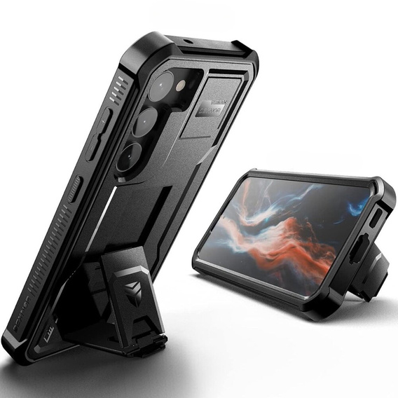 Armored case for Samsung Galaxy S23 Plus, Dexnor Full Body (Two Frames), black