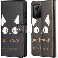 Flip case for Xiaomi Redmi Note 12S, Wallet, don't touch, black