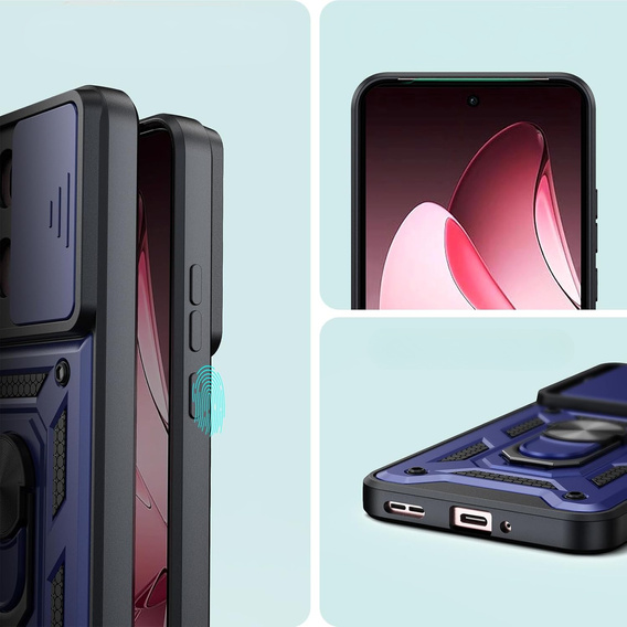 Case for Oppo Reno 13 Pro, CamShield Slide, blue