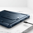 Armored case for Galaxy Tab A9, Dexnor Full Body, dark blue