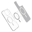 Spigen MagSafe Case for iPhone 16 Pro Max, Ultra Hybrid, transparent / white + 9H Tempered Glass