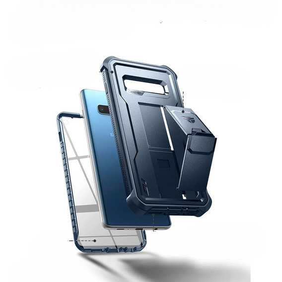 Armored case for Samsung Galaxy S10, Dexnor Full Body, blue