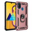 Armor Case for Samsung Galaxy M21, Nox Case Ring, pink rose gold
