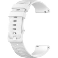 Silicone strap for 18mm do Garmin Vivomove 3S / Vivoactive 4S, White