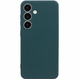 Case for Samsung Galaxy S24+ Plus, Silicone Lite, dark green