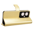 Flip case for Oppo Reno 11F 5G, Crazy Horse Wallet, gold