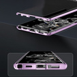 Magnetic Dual Glass MagSafe case for Samsung Galaxy S24, purple