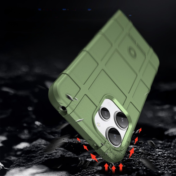 Case for Xiaomi Redmi 12 4G, Rugged Shield, green