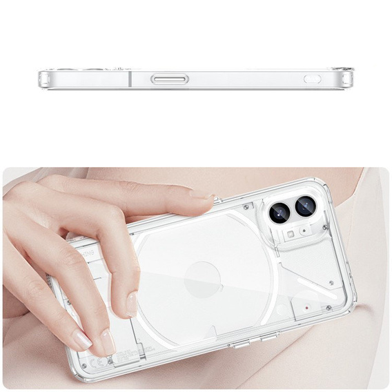 Case for Nothing Phone 1, Fusion Hybrid, transparent
