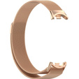 Milanese Bracelet Strap with Case for Xiaomi Smart Band 10 / 9 / 8, rose gold