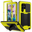 Armored case for Samsung Galaxy S23 Ultra, R-JUST CamShield Slide, yellow