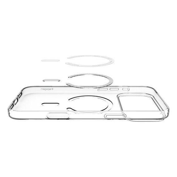 Spigen Case for iPhone 17 Pro, Liquid Crystal MagSafe, Clear/White