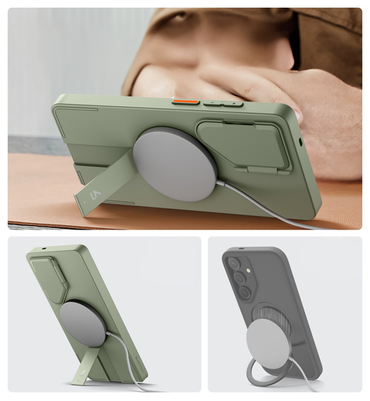 Case for Samsung Galaxy S25 Ultra, Suritch Shockproof, for MagSafe, green