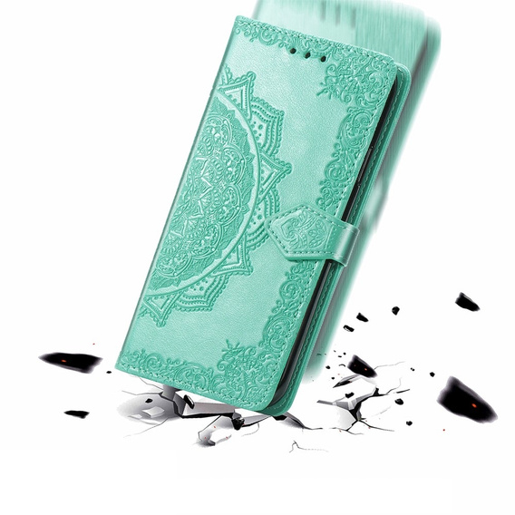 Flip case for Motorola Moto G24 / G24 Power / G04, Mandala, green