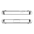 Spigen MagSafe Case for Samsung Galaxy S25+ Plus, Ultra Hybrid, clear / white + 9H Tempered Glass