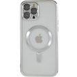 Case for iPhone 12 Pro, Electro MagSafe, silver + Screen Glass