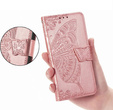 Flip case for Oppo A40 / Oppo A40m, Butterfly, pink rose gold