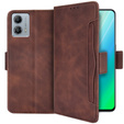 Flip case for Motorola Moto G53 5G, Card Slot, brown