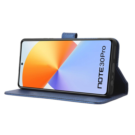 Flip case for Infinix Note 30 Pro 4G, Wallet Smart Magnet, blue