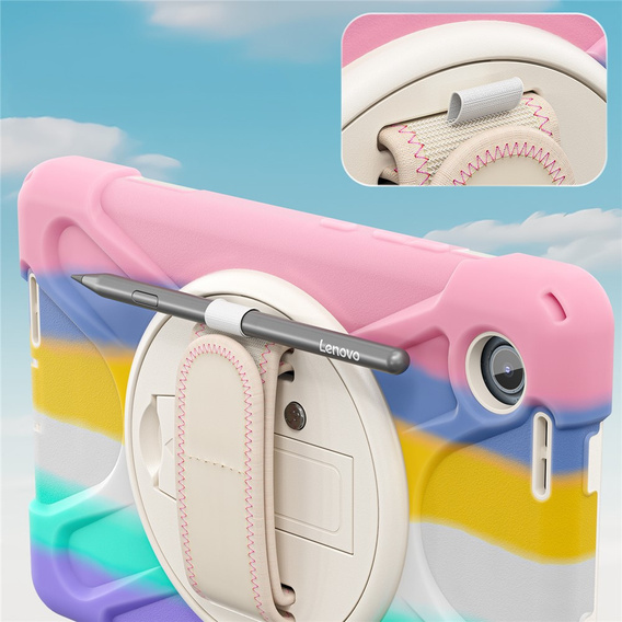 Armoured case with stand and shoulder strap for Lenovo Tab One