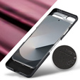 Case for Samsung Galaxy Z Flip7 FE / Z Flip6, CASEME Litchi Leather, red