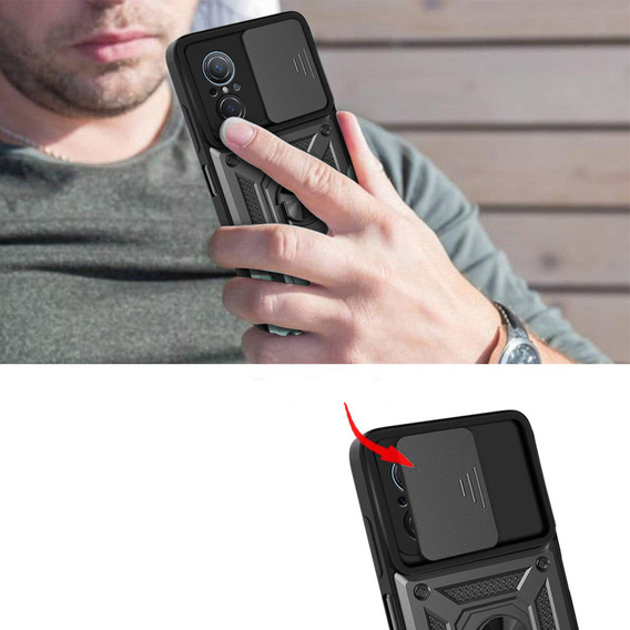 Case for Huawei Nova 9 SE, CamShield Slide, black