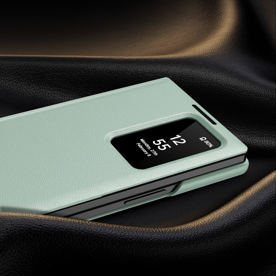 Flip case for Samsung Z Fold6 5G, Smart View Wallet, green