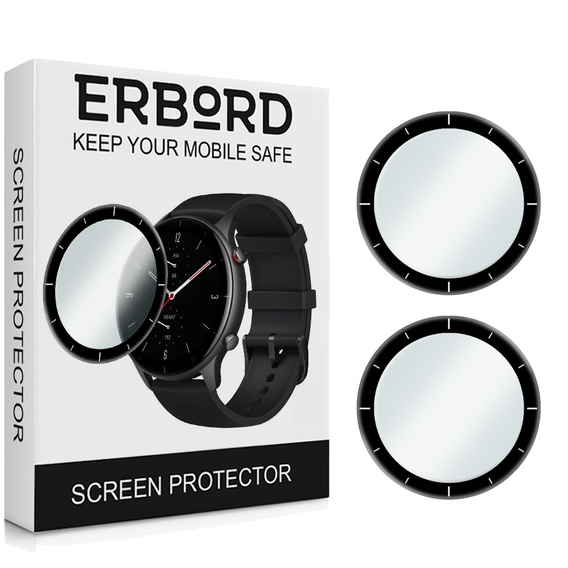 2x ERBORD Hybrid Glass for Amazfit GTR 2e