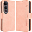 Flip case for Vivo V50 Lite 4G / 5G, Card Slot, pink