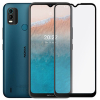 3D Tempered Glass for Nokia C21 Plus, black