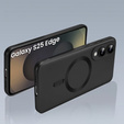 Case for Samsung Galaxy S25 Edge, ColorMag, for MagSafe, black + 9H tempered glass