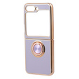Case for Samsung Galaxy Z Flip 5 5G, Electro Ring, purple