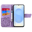 Flip case for Samsung Galaxy S25 FE, Butterfly, purple