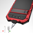 Armored case for iPhone 16E, R-JUST, red
