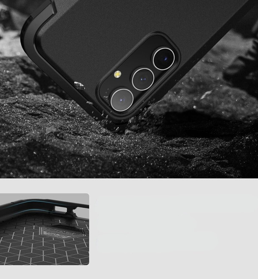 Case for Samsung Galaxy S23 FE, Suritch Basic (Two Frames), black