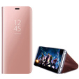 Case for Huawei Y6P, Clear View, pink rose gold