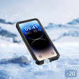 IP68 Waterproof Case for Xiaomi Redmi Note 13 Pro 5G, Redpepper, black