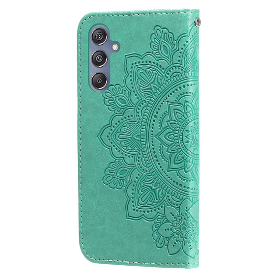 Flip case for Samsung Galaxy M34 5G, Mandala Flower, green