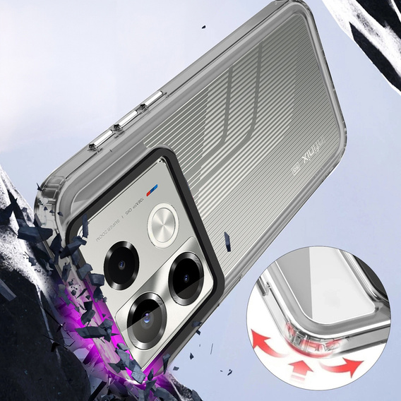 Case for Infinix Note 40 Pro Plus, Fusion Hybrid, transparent