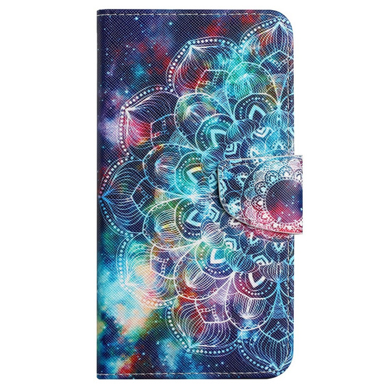 Flip case for Xiaomi Redmi 13C / Poco C65, Wallet, Starry Mandala, blue