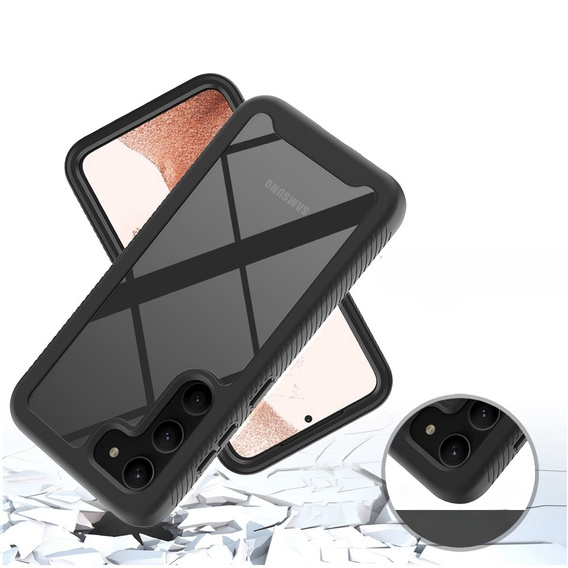 Case for Samsung Galaxy S23, Shockproof, with film, black